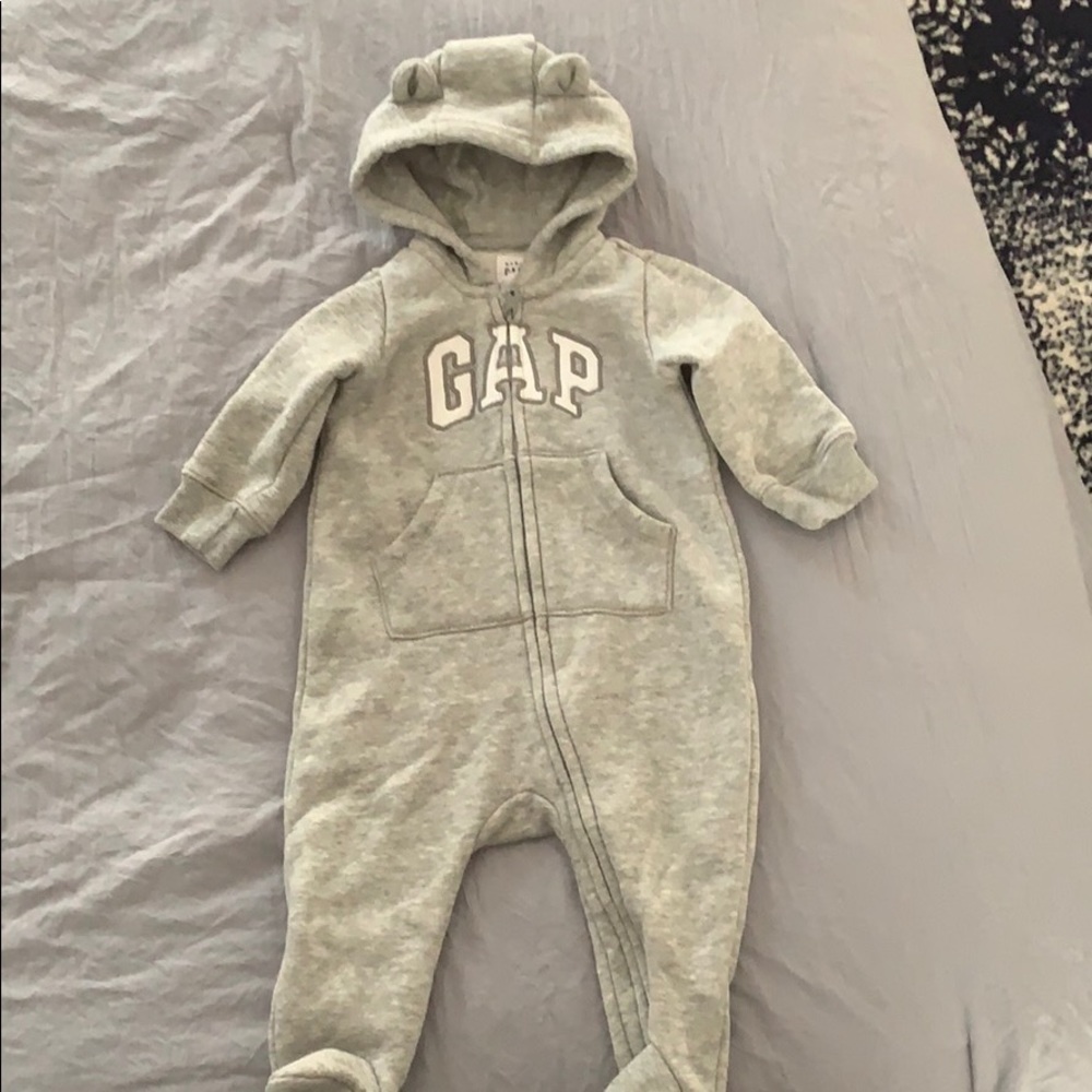 GAP hooded fleece onesie with ears!